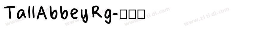 TallAbbeyRg字体转换