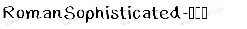 RomanSophisticated字体转换