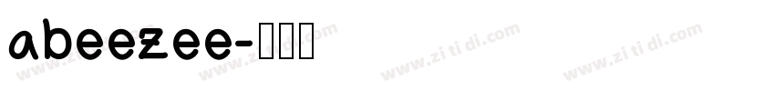 abeezee字体转换