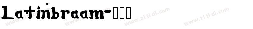 Latinbraam字体转换