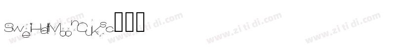 SweiHalfMoonCJKsc字体转换