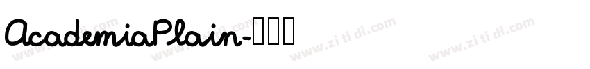 AcademiaPlain字体转换