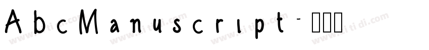 AbcManuscript字体转换