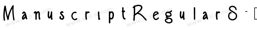 ManuscriptRegularS字体转换