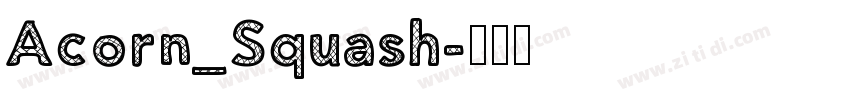 Acorn_Squash字体转换