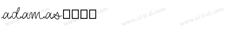 adamas字体转换