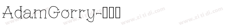 AdamGorry字体转换