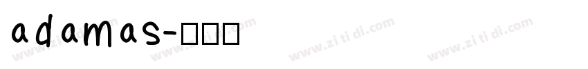 adamas字体转换