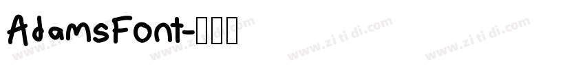 AdamsFont字体转换