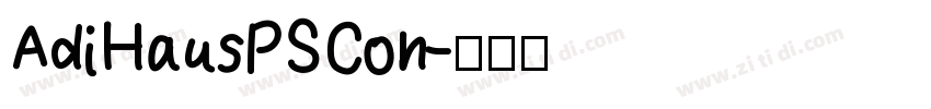 AdiHausPSCon字体转换