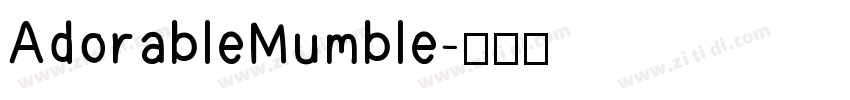AdorableMumble字体转换