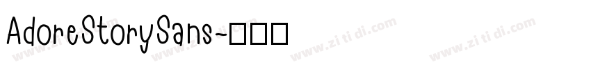AdoreStorySans字体转换