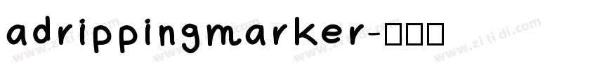 adrippingmarker字体转换