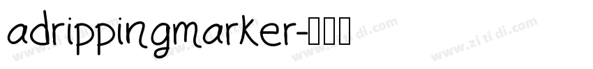adrippingmarker字体转换