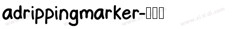 adrippingmarker字体转换