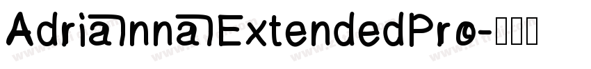 AdriannaExtendedPro字体转换