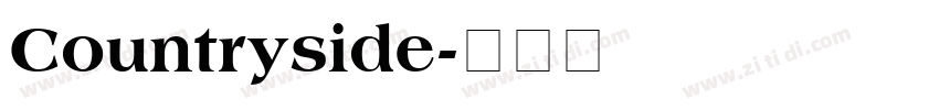 Countryside字体转换