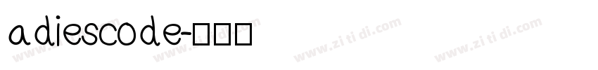 adiescode字体转换