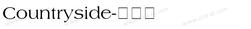 Countryside字体转换