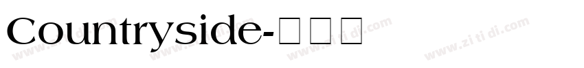 Countryside字体转换