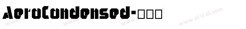 AeroCondensed字体转换