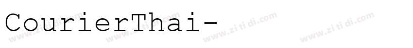 CourierThai字体转换