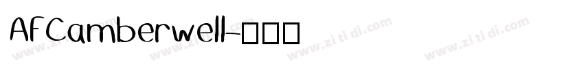 AFCamberwell字体转换