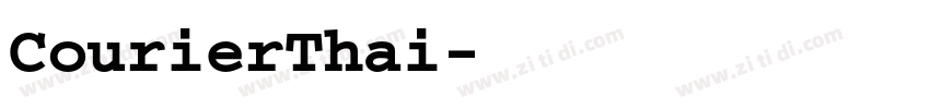 CourierThai字体转换