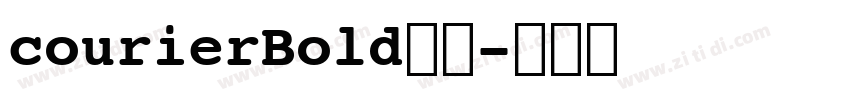 courierBold字体字体转换