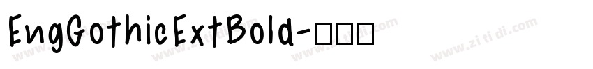EngGothicExtBold字体转换