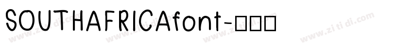 SOUTHAFRICAfont字体转换