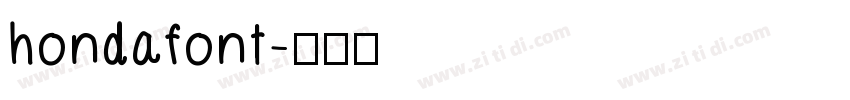 hondafont字体转换