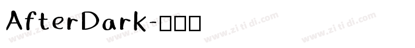 AfterDark字体转换