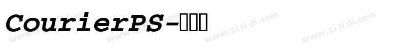 CourierPS字体转换