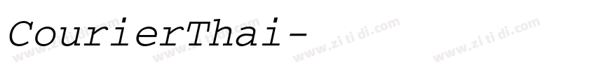 CourierThai字体转换
