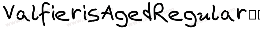 ValfierisAgedRegular字体转换