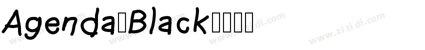 Agenda-Black字体转换