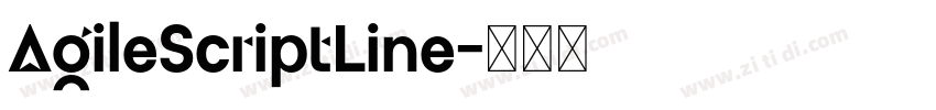 AgileScriptLine字体转换