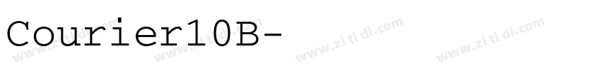 Courier10B字体转换 Courier10B字体转换
