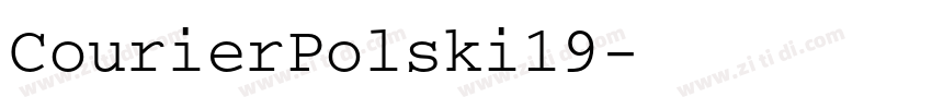 CourierPolski19字体转换