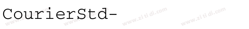 CourierStd字体转换