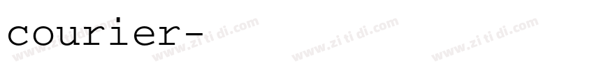 courier字体转换