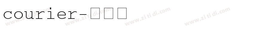 courier字体转换
