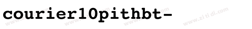 courier10pithbt字体转换