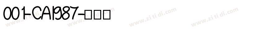 001-CAI987字体转换
