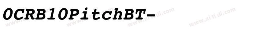 0CRB10PitchBT字体转换