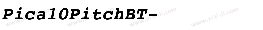 Pica10PitchBT字体转换