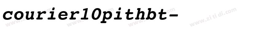 courier10pithbt字体转换