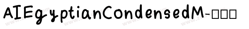 AIEgyptianCondensedM字体转换