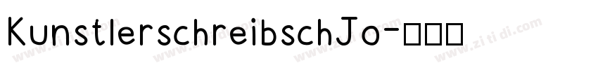 KunstlerschreibschJo字体转换